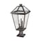 Z-Lite Talbot 3 Light Outdoor Pier Mounted Fixture, Oil Rubbed Bronze And Seedy 579PHXLR-533PM-ORB - alternate 2